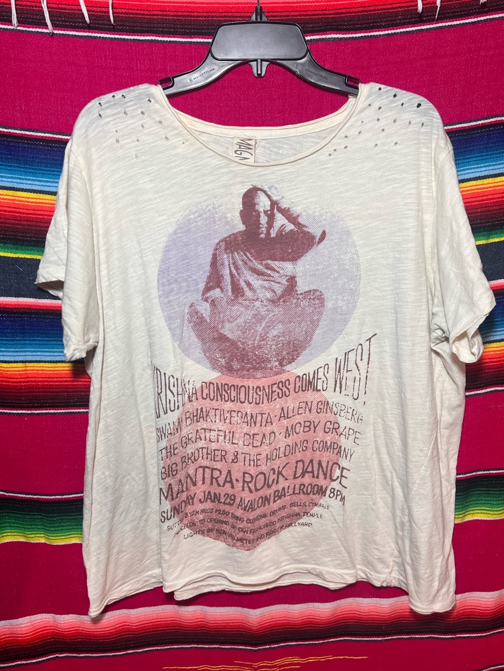 Magnolia Pearl The Grateful Dead Mantra Rock Dance Shirt Distressed OS